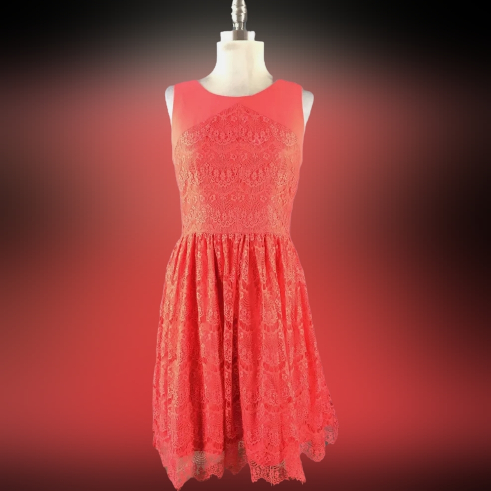 Coral dress size 6